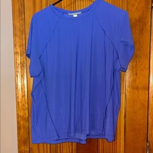 Athleta Vibrant Purple Blue  Short Sleeve Tee